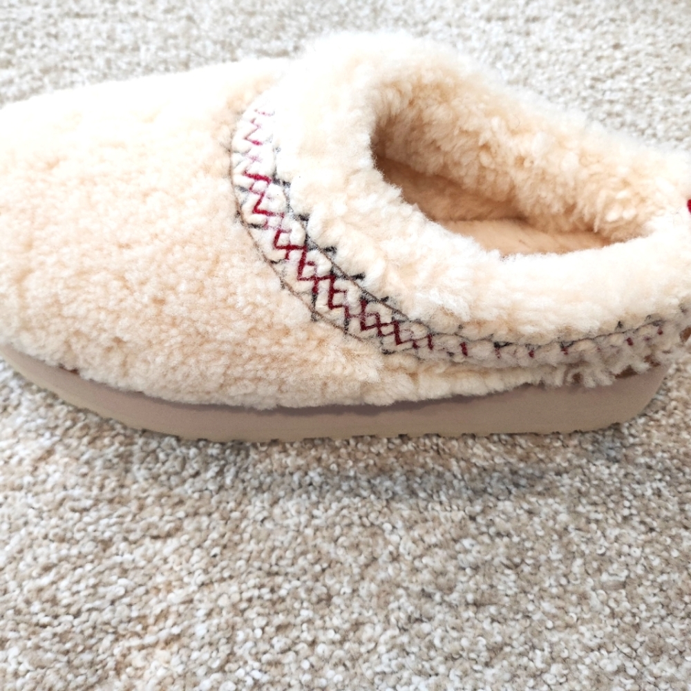 UGG tazz Braid "Heritage Braid Natural" slippers, NIB